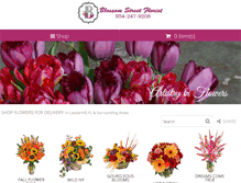 Tablet Screenshot of blossomstreetflorist.com
